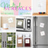 Reusable Sticky Notes 3x3 Work from Home Essentials Pack, Set of 8 Dry Erase Sticky Notes Reusable with Wet Erase Pen, Reusable Sticky Note Fun, White Sticky Notes for Many Uses