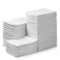 JMU 250 Pack Dental Bibs, White Dental Bibs Disposable 3 Ply Waterproof
