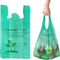 KitchenDine Eco Green Plastic Bags - 100 Count Biodegradable Shopping Bags-Thank You -