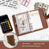 Onlyesh Budget Binder with Zipper Envelopes, Cash Envelopes for Budgeting, 28Pcs Planner (Leopard Print)