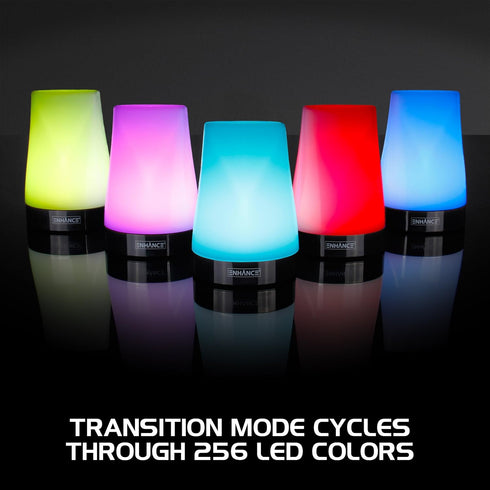 Dimmable 3 256 ENHANCE Portable Table Lamp - Desk Lamp with Brightness Levels with Color Changing Breathing Mode - USB