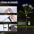 Putuzmic 2-Pack 2 Solar Garden Lights Outdoor: Waterproof DIY Decorative Firework Lights with Modes for Yard Patio