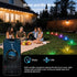 grestar 50FT IP67 Outdoor Ground Lights, Smart RGB Pathway Lights with APP/Remote Control, Music Sync, Timer Function