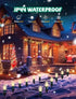 38Ft 25 C9 Christmas Pathway Lights Outdoor, Outdoor Xmas Decorations String Lights with Warm White Christmas Pathway