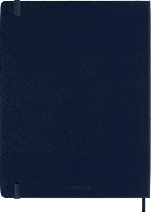 Moleskine Classic Notebook, Hard Cover, XL, 7.5" x 9.5", Ruled/Lined, Sapphire Blue, 192 Pages