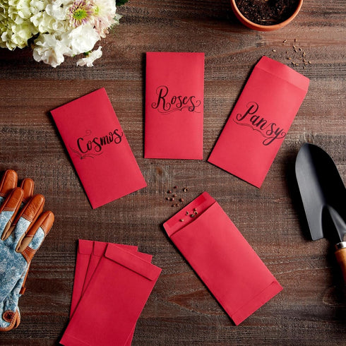 Okuna Outpost Red Envelopes for Money - 3.5 x 6.5 in, 100 Pack Paper Holders for Cash & Coins