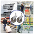 2pcs Totority Rolling Cart Wheels Suitcase Wheel Spare Parts Quiet Caster for Shopping Cart