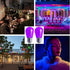 15 Pack 2W S14 LED Bulbs, Purple Christmas Replacement Bulb, E26 Base, Plastic Decorative for Outdoor Decor
