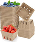 Berry Basket 20 Pack Natural Pulp Fiber Berry Baskets Small Blueberry Box