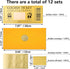 VELATYVIO 12 Sets Golden Ticket Custom Scratch off Cards with Envelope and Stickers Surprise Gift Certificates