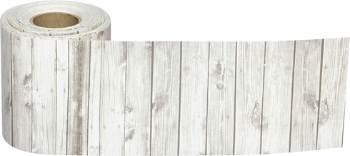 Teacher Created Resources White Wood Straight Rolled Border Trim, 50ft for Bulletin Boards, Classrooms, Offices