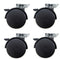 Hnfshop Set of 4 Pcs Furniture Swivel Caster/Wheel Replacement Part for Chair/Table (Dia 1.5 inches)