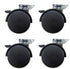 Hnfshop Set of 4 Pcs Furniture Swivel Caster/Wheel Replacement Part for Chair/Table (Dia 1.5 inches)