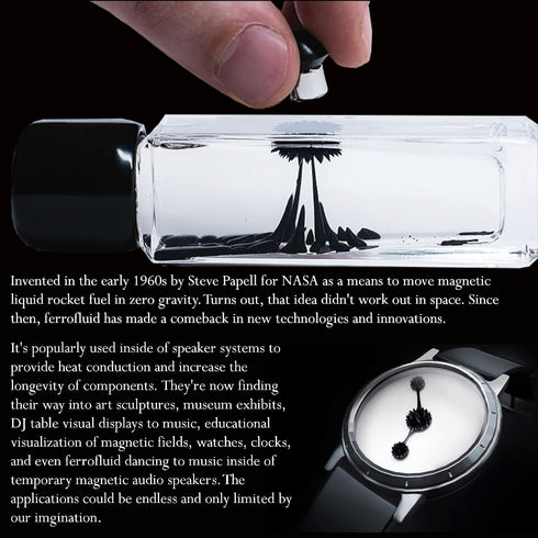 CMS (2oz 2 (59mL) MAGNETICS - Kit) Ferrofluid Science Experiment Kit for Education in Magnetism - Includes: Fluid Ounce