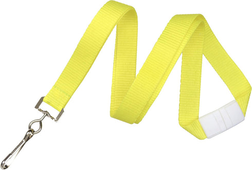 Specialist ID 6 Pack Neon Lanyards - Premium Bright Color with Single Swivel Hook & Breakaway Clasp