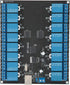 Yoidesu 9-36V 16 Channel Relay Module, USB Controlled Relay Board with 16 SPDT Relays for ON/Off Switching