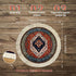 Antdean Round Persian Style Carpet Mouse Pad Vintage Miniature Bohemian Rug Desk Pad, Non-Slip Computer Mouse Mat