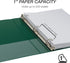 Samsill Durable 1 Inch Binder, Made in the USA, D Ring Binder, Customizable Clear View Cover, Green, 4 Pack, Holds 225