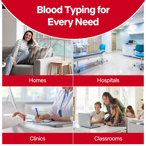 Eldoncard Blood Typing Kit, 3 Test Pack for Accurate Instant Home Testing of Blood Type