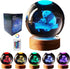 DIGFPWT Crystal Ball Panda Family Night Light, 3.15 Inch K9 Crystal Glass Ball,