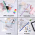 EOOUT 24pcs Mesh Zipper Pouch Bags – A4 Waterproof Zipper Bags for Organizing School, Toys, and Office Supplies