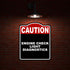 15 18 inches ENGINE CHECK LIGHT DIAGNOSTICS Caution Red Black Aluminum Composite Sign x