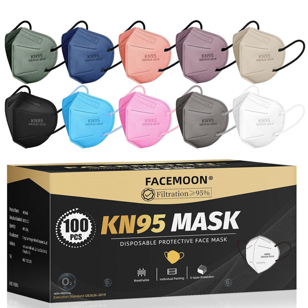 KN95 Face Masks Adults Disposable - 100 Pack KN95 Masks Protective Comfortable