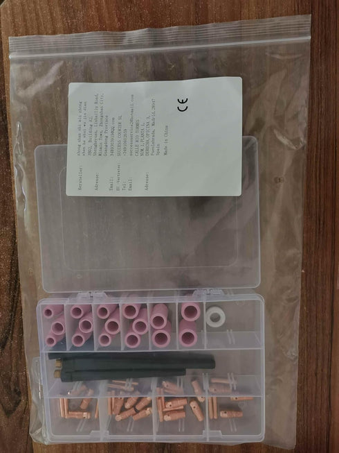 RIVERWELD TIG Collet Body Aluminium Cup, Assorted Sizes Fit PTA DB SR WP 9 20 25, 53pcs