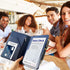 RSAquar Server Book Organizer with Zipper Pocket, PU Leather Restaurant Guest Check Presenters Card Holder