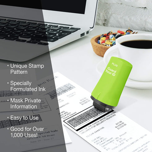 Guard Your ID Advanced Roller for Identity Theft Prevention, Green (38311)