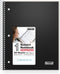 Dunwell College Ruled Spiral Notebook, 1 Subject, 8.5 x 11, Protective Plastic Cover, 80 Sheets, Perforated Pages