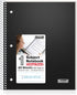 Dunwell College Ruled Spiral Notebook, 1 Subject, 8.5 x 11, Protective Plastic Cover, 80 Sheets, Perforated Pages