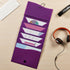 Avery Slide & View Expanding File Folder - 6 Pockets, Letter Size, 1 Plum Folder (73543)