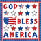 Whaline 60Pcs 4th of July Bulletin Board Decorations, God Bless America Patriotic Cut-Outs for School Decor