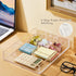 Briwooody 1 9'' 18'' 12'' 2.1'' 8 Pcs Acrylic Desk Drawer Organizer up to x x Expandable Drawer Organizer Trays