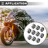 Motoforti Universal Motorcycle Ball Bearing, Carbon Steel, Silver Tone, 10 Pc