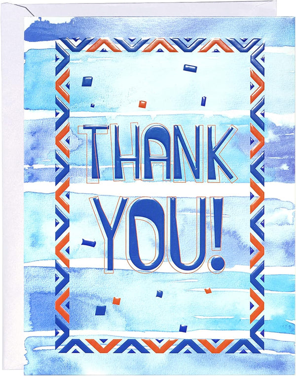 WRAPAHOLIC Thank You Card with Envelope - You're Appreciated Card - 5.9 Inch x 7.9 Inch