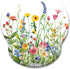 Flower Ergonomic Mouse Pad with Wrist Rest, Non-Slip PU Base, Cute Office Desk Decor, Gaming Mouse Pad with Wrist