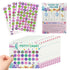 TSBSHum 18-Piece Potty Training Chart,Potty Training Sticker Chart for Girls,Made of Waterproof Paper,Helps