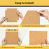 Snuvid 18''27'', 6 Pack Cork Board for Wall, Burlywood Bulletin Boards, Felt Board for Office Decor, Pin Board