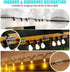 30Pcs Hooks for Outdoor String Lights Clips: Heavy Duty Light Hooks with Waterproof Adhesive Strips, Adhesive Hooks