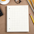 Engineering Computation Pad, 8.5" x 11", Wirebound Spiral Notebook, 100 Sheets, 5 Squares Per Inch, Gold
