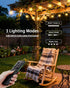 50FT 18+1 G40 Bulbs Outdoor Patio String Lights Waterproof with Remote, Edison LED Shatterproof Hanging Outside Light