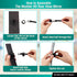 Modtek 1 Pack) Clip-On Rear View Mirror for PC Monitors or Anywhere by (HD Clip on Mirror