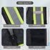 High Visibility Reflective Safety Vest with Zipper and Pockets Translucent Black