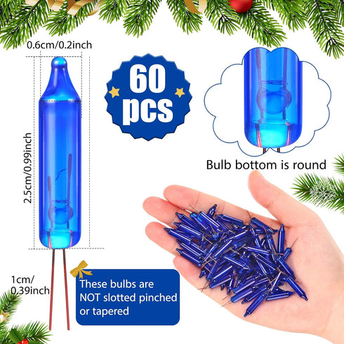 60 Count 6v Bulbs Bulb Remagr Mini Christmas Replacement Lights for Christmas Trees Decoration Light Supplies Indoor