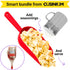 CUSINIUM Red Popcorn Scoop with Plastic Cap and Salt Shaker - Popcorn Concession Supplies Bundle