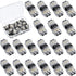 15 Pieces Low Voltage I Tap Wire Connectors - 2 Pin 2 Way Compact Terminals for 18-22 AWG
