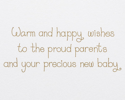 Papyrus New Baby Card - Designed by House of Turnowsky (Warm and Happy Wishes)