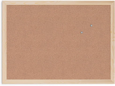 U Brands Cork Bulletin Board, 17 x 23 Inches, Light Birch Wood Frame (265U00-01)